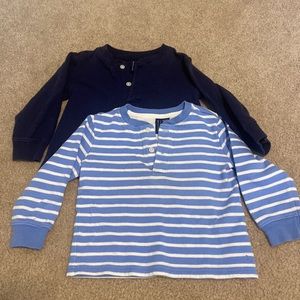 Set of Janie & Jack blue jersey long sleeves